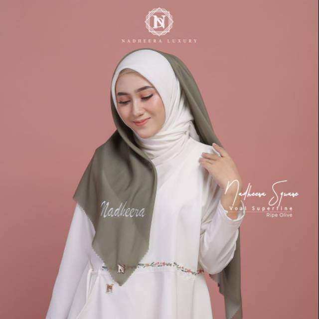Nadheera square (hijab segi empat) by Nadheera Luxury