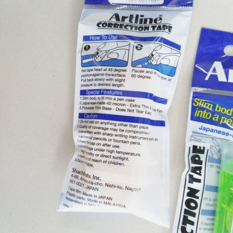 

Correction tape 6m merk artline