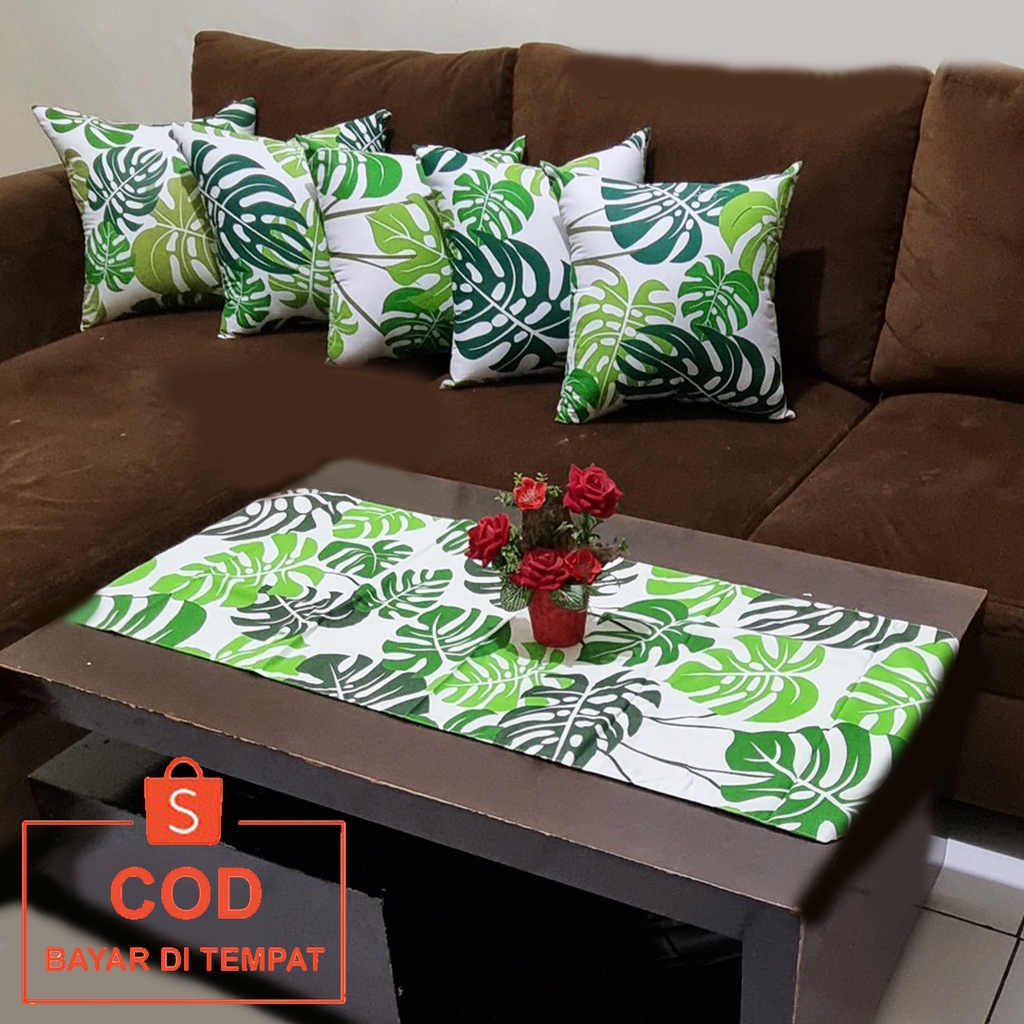 ✅COD PAKET (5 PCS) SARUNG COVER BANTAL SOFA SOFABED KURSI 40x40 SET TAPLAK MEJA PERLENGKAPAN DEKORASI HIASAN RUANG TAMU KAMAR DAN TERAS RUMAH MINIMALIS MODERN