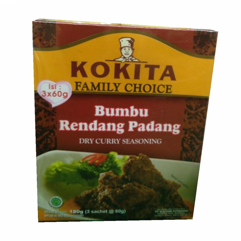 

KOKITA FAMILY CHOICE BUMBU RENDANG PADANG 180g