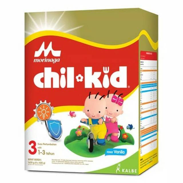 SUSU CHILKID MORINAGA (1-3 tahun ) 1600G RASA VANILA / MADU