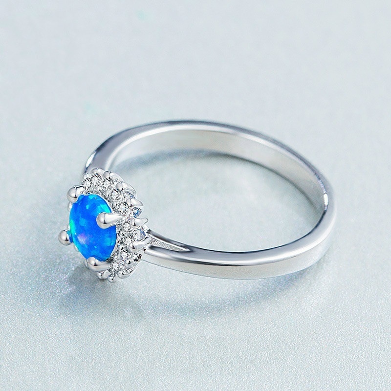 New product fashion and simplicity, European and American new fashion ring, imitation Opal ladies jewelry