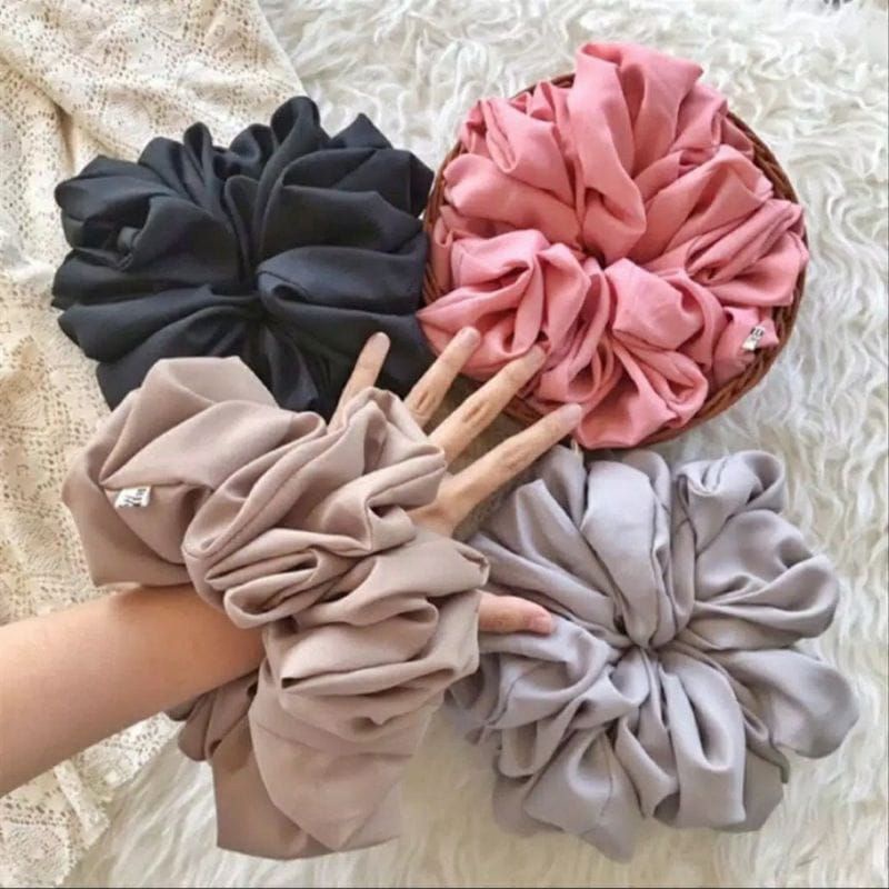 Ikat Rambut Wanita Hijab Scrunchie Cepol Murah