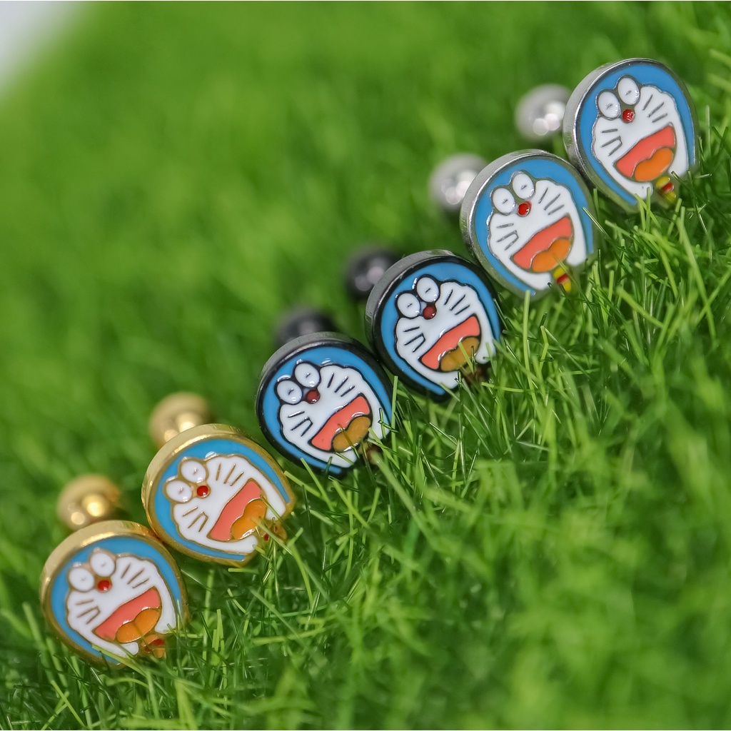 Anting karakter doraemon titanium anti karat korea fashion - ercassia