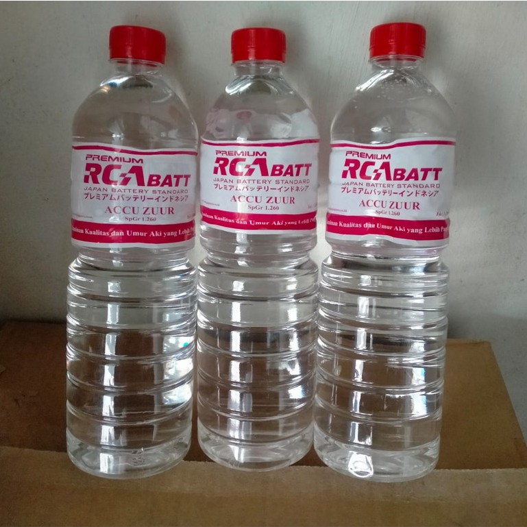 Jual AIR AKI MERAH RCA BATT AIR ACCU ZUUR RCA BATT 1 LITER | Shopee