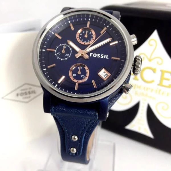 Jam Tangan Wanita Fossil Original Fossil ES4113 Original Asli Watch Boyfriend Chronograph Garansi