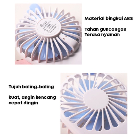 Kipas Angin Mini Portable  Rechargeable Fan Make Up Murah