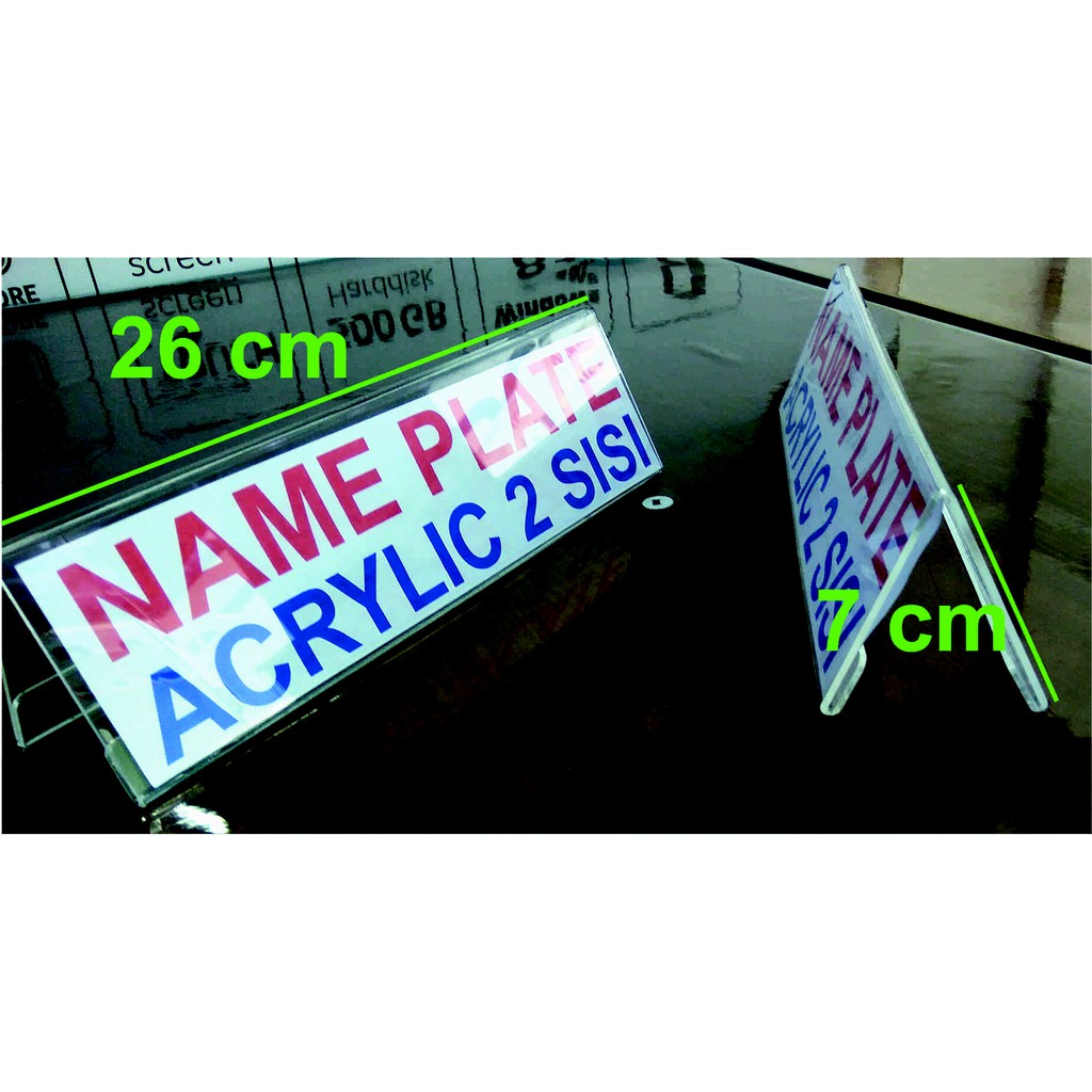 

PAPAN NAMA MEJA INSERT PAPER 2 SISI