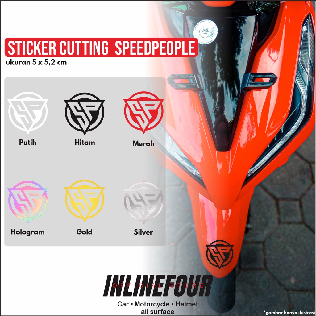 

STICKER SP SPEED PEOPLE CUTTING STIKER SPEEDPEOPLE BULAT MOTOR