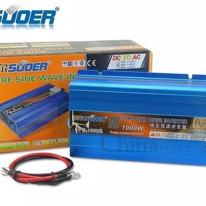 SUOER PURE SINE WAVE INVERTER SINUS MURNI 1000WATT 12VOLT FPC1000