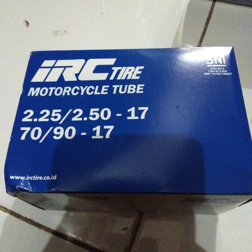 Tube Tire Ban Dalam IRC 225 250 Ring 17