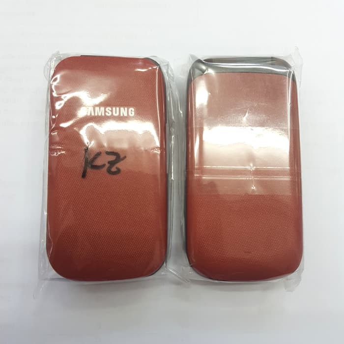 CASING FULLSET SAMSUNG E1195 SAMSUNG LIPAT 1 SIM ORIGINAL RED ready