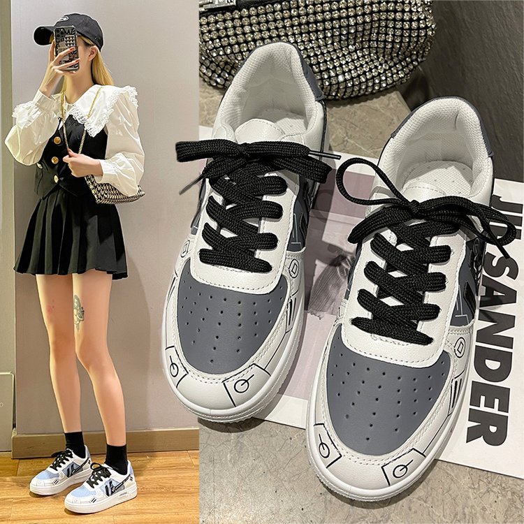 TBIG [COD] Sepatu Sneakers ATRLOADING Sepatu Import Wanita Sepatu Korea Style Sekolah Kuliah