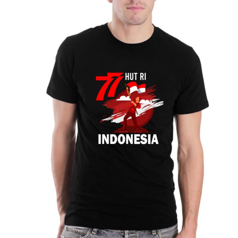 Kaoa hut ri ke 77 / kaos dirgahayu indonesia / hut ri ke 77