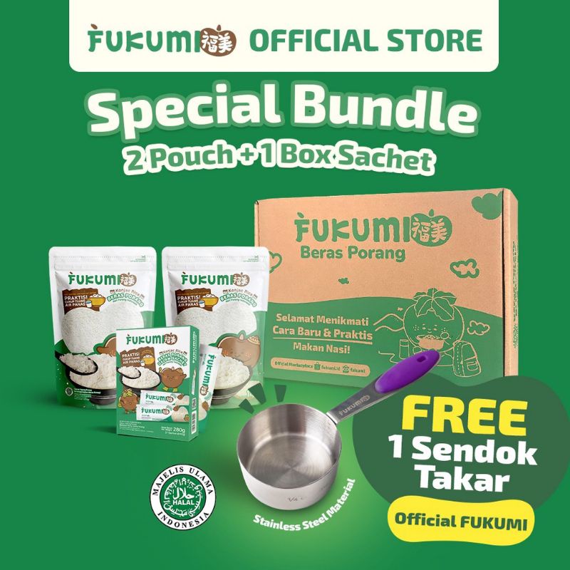 

Hampers Parsel Special Gift Bundle Beras Porang Fukumi 2 Pouch & 1 Box