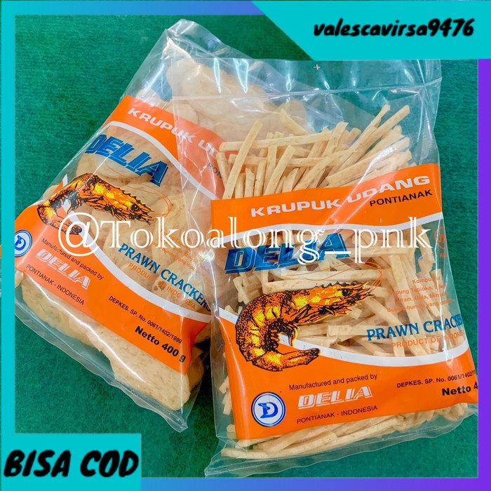 

⭐BISA COD⭐ KRUPUK UDANG DELIA - KEPING