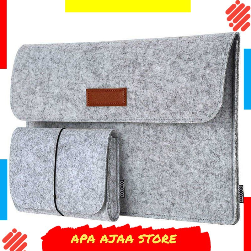 Paling Dicari ! Rhodey Sleeve Case Laptop Macbook with Pouch - AK01