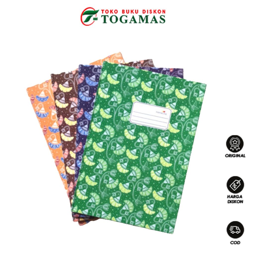 

TERMURAH !! BUKU KWARTO HC 200 PAPERLINE HARD COVER