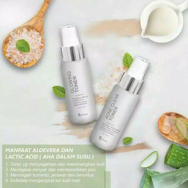 MS Glow Glowing Toner GIRLSNEED77 Toner Mencerahkan dan Membuat Wajah Kenyal dan Glowing