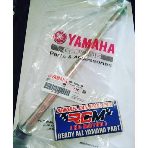AXLE WHEEL AS RODA BELAKANG SCORPIO MXKING MX KING DIAMETER 5MM PJ 28.5CM ORI YAMAHA 5BP-F5381-00