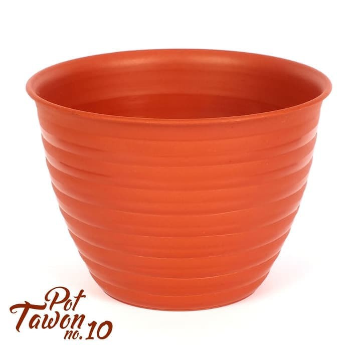 Pot Tanaman Bunga Plastik Cantik - Pot Tawon 10 cm Merah