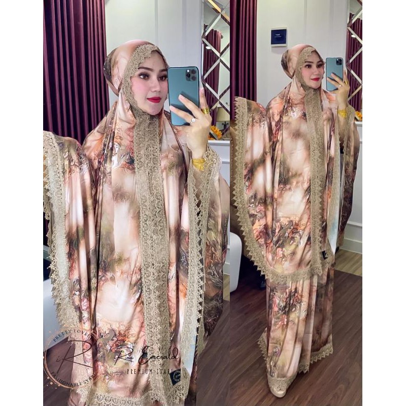 MUKENAH PREMIUM AISYAH BY IRNA GALLERY ORIGINAL