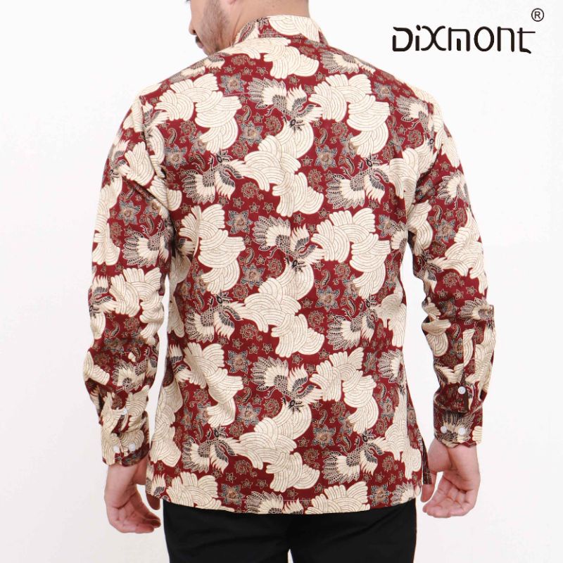 Dixmont Kemeja Pria Batik Panjang Hem BL02721