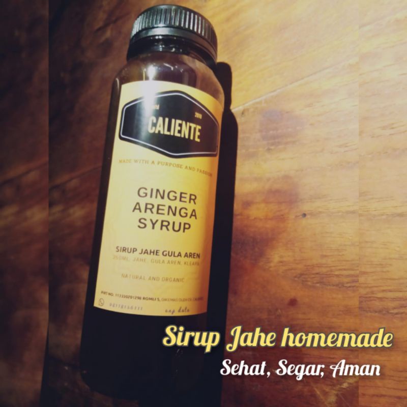 

Sirup Jahe Merah/Red Ginger Syrup