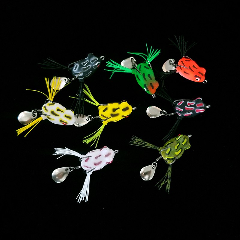 1 Pc Umpan Pancing Soft Bait Bentuk Katak Mata 3d Bahan Plastik Ukuran 3cm / 4.2g