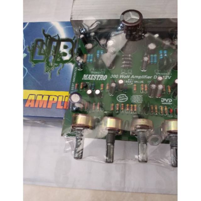 Kit amplifier 300 W BTL DC 12 V