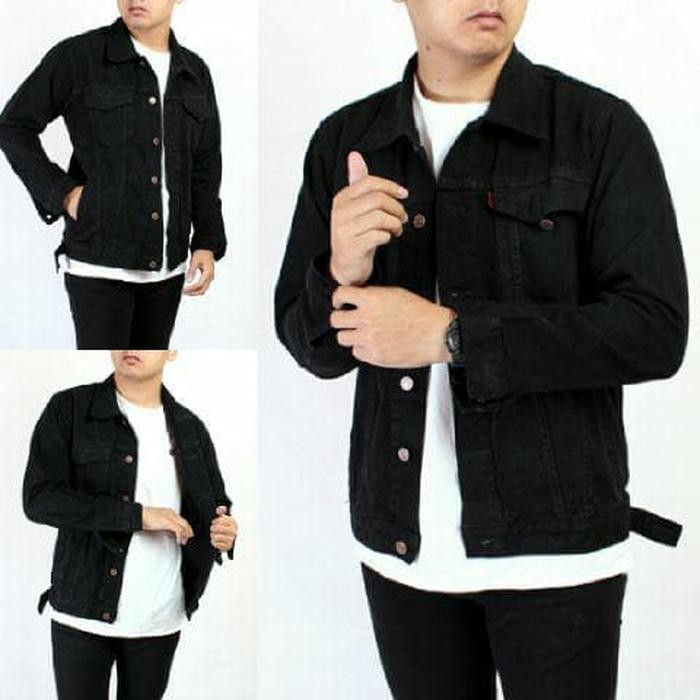 jaket jeans black