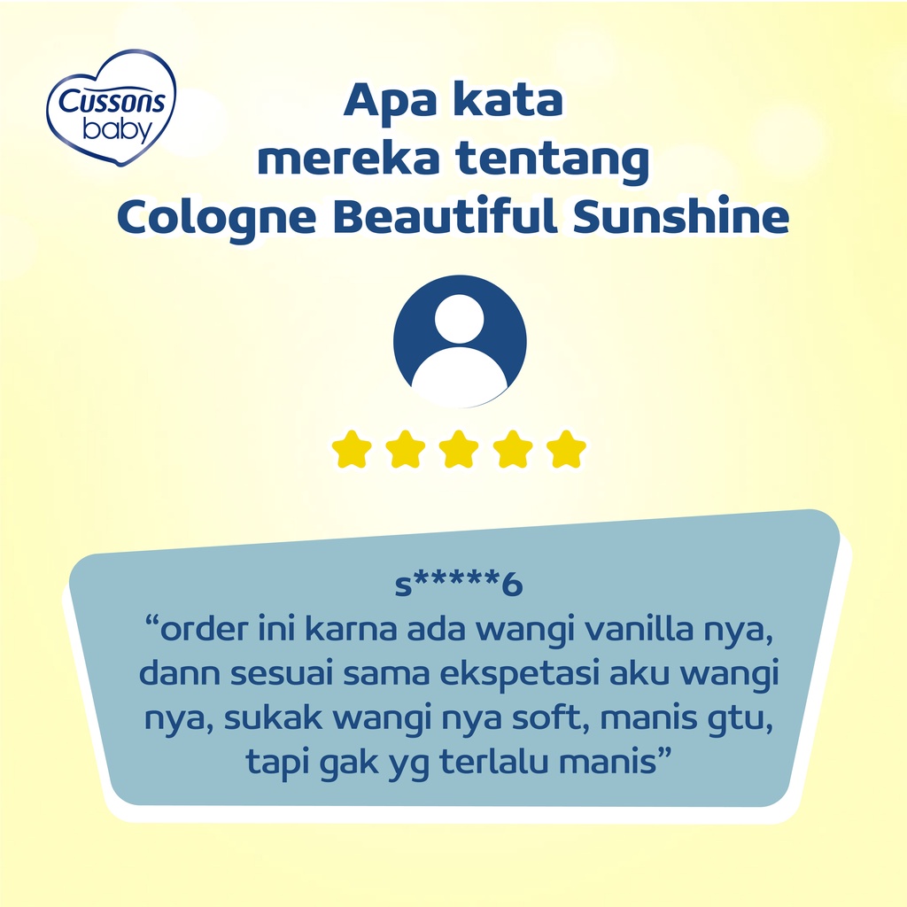 Cussons Baby Cologne Beautiful Sunshine - Minyak Wangi Bayi 100ml