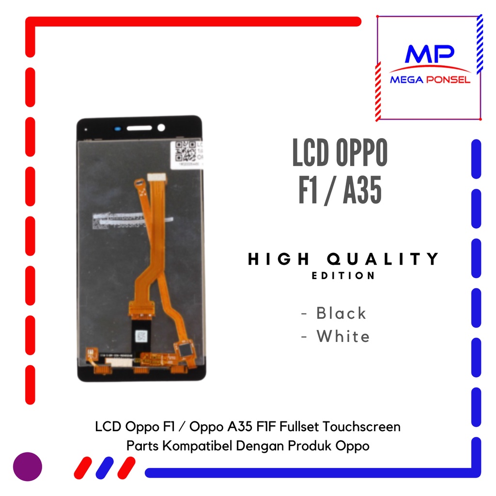 LCD Oppo F1 / Oppo A35 F1F Fullset Touchscreen