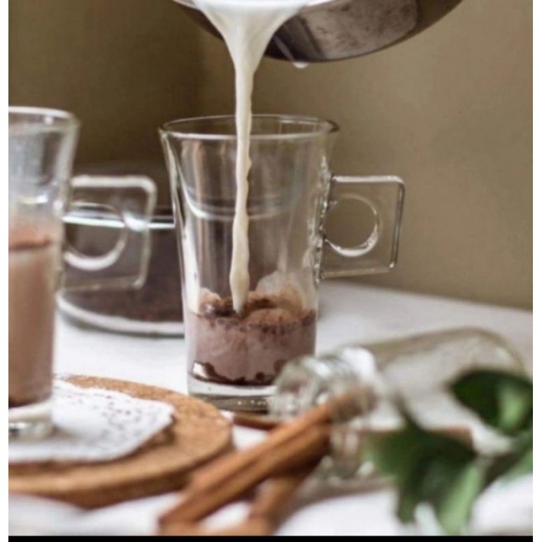Gelas Gaiyo | Gelas Kopi Kaca | Gelas Gagang 250ml