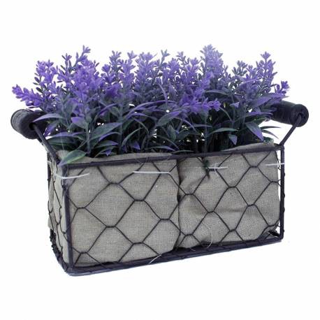 

JYSK Bunga Hias Murah Artificial Flower Lavender With Iron Vase Medium