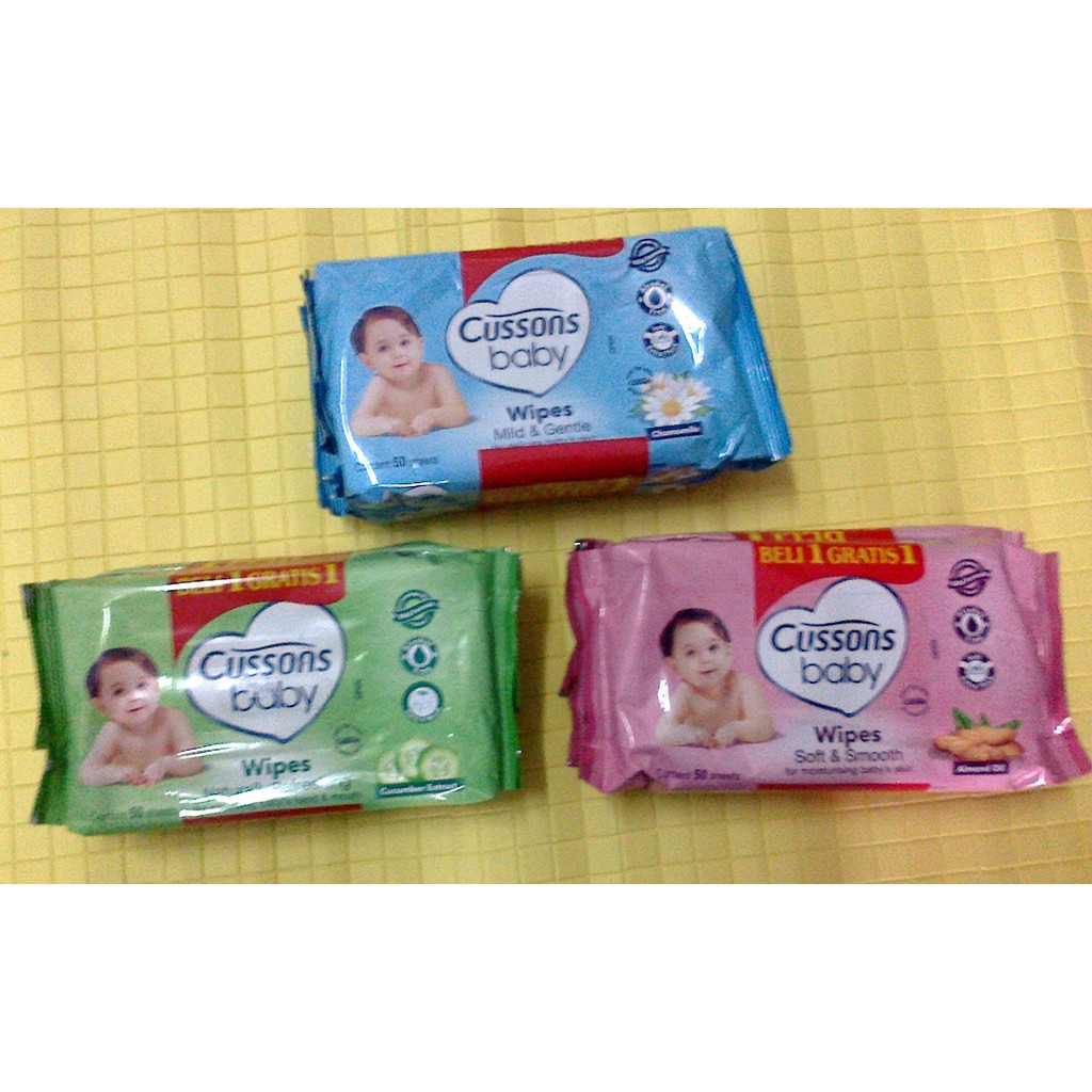 Tissue basah cussons baby, tissue basah cussons BELI 1 GRATIS 1, tissue basah