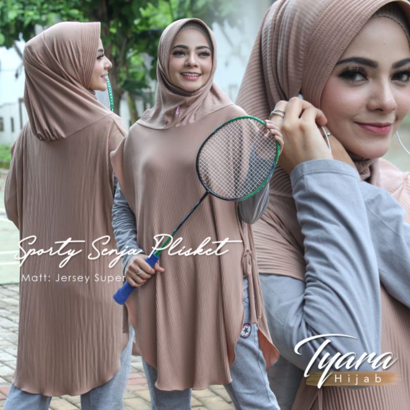 Hijab Sporty Senja Plisket Ori Tyara Hijab