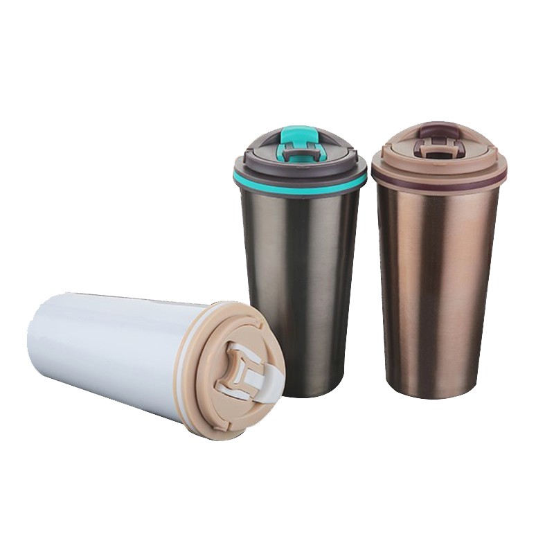 

Ecentio Portable 304 Stainless Steel Tumbler Cup Botol Kopi Cangkir Kopi Putih / Perak / Emas