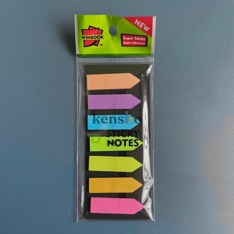 KENSHO Sticky Note Index Panah / Memo / Label Panah / Arrow / Sign Here / Warna Warni / Rainbow / Campur Warna / Bahan Kertas / Stick Note / Notes Tempel / Pembatas