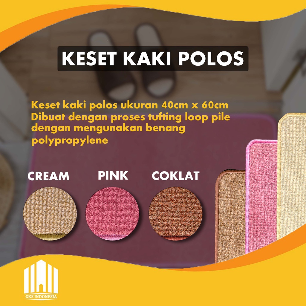 Keset Kamar Mandi Anti Slip Ukuran 40x60cm - Keset Karakter Keset Kaki