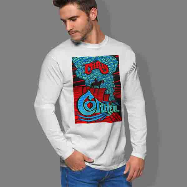 Chris Cornell Tshirt Tangan Panjang Casual Terbaru