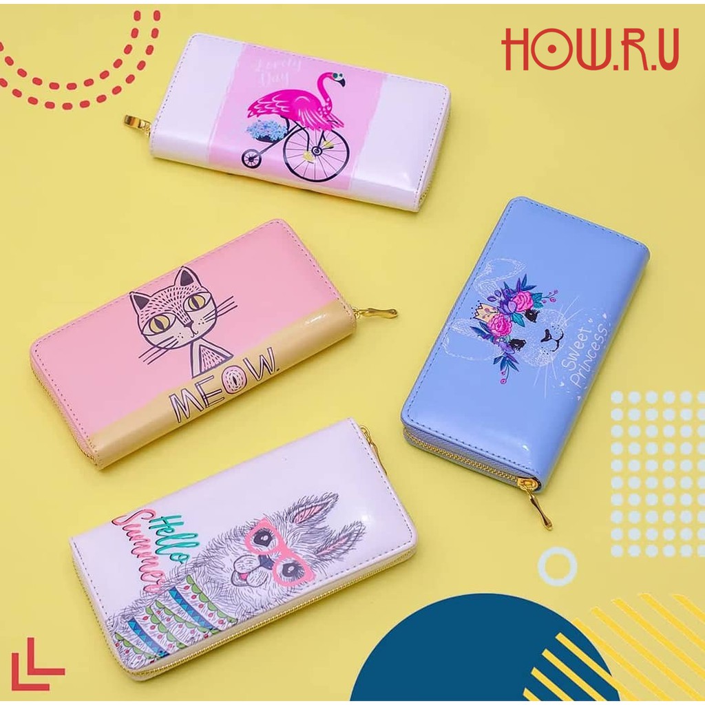 HOW.R.U | Dompet Wanita Panjang 8 Slot Kartu