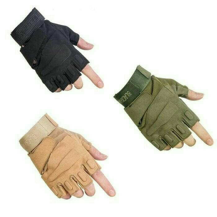 Super Sale! SARUNG TANGAN MOTOR BLACKHAWK COKLAT TAN GLOVE TACTICAL ARMY