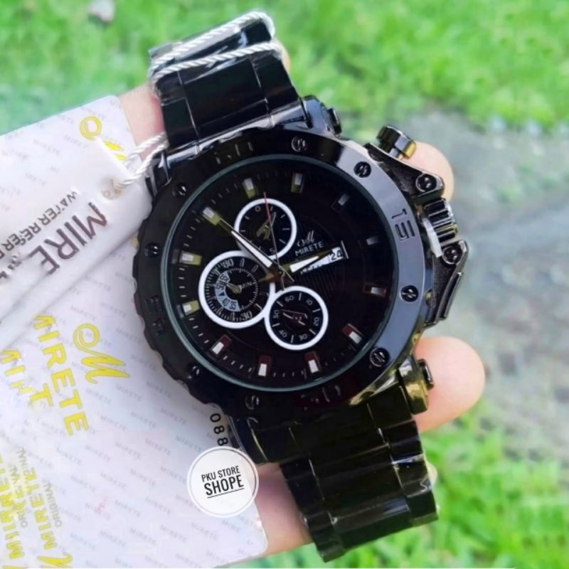 TERLARIS (BISA COD) JAM TANGAN PRIA MIRETE ORIGINAL RANTAI STAINLIS STIL_JAM TANGAN IMPORT MIRETE_FREE BOX DAN BATRE CADANGAN_JAM TANGAN PRIA TERMURAH DAN SIMPLE_JAM TANGAN PRIA KEKINIAN DAN TERLARIS MODEL KASUAL WATER RESISTANT