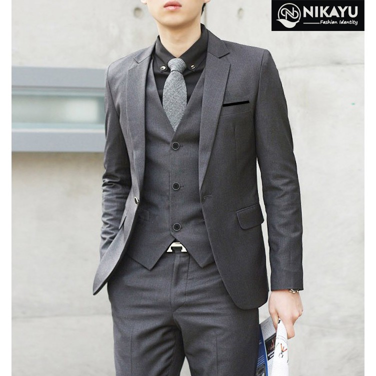 Blazer Premium Sergio Blazer Pria Bahan Semi Wool Shopee Indonesia