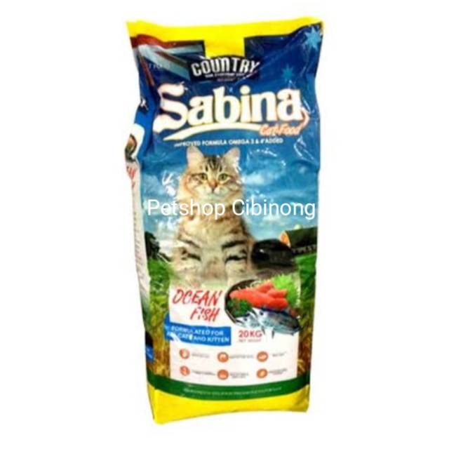 Makanan Kucing Cat Food SAbrina  REPACK 1 KG OCEAN FISH