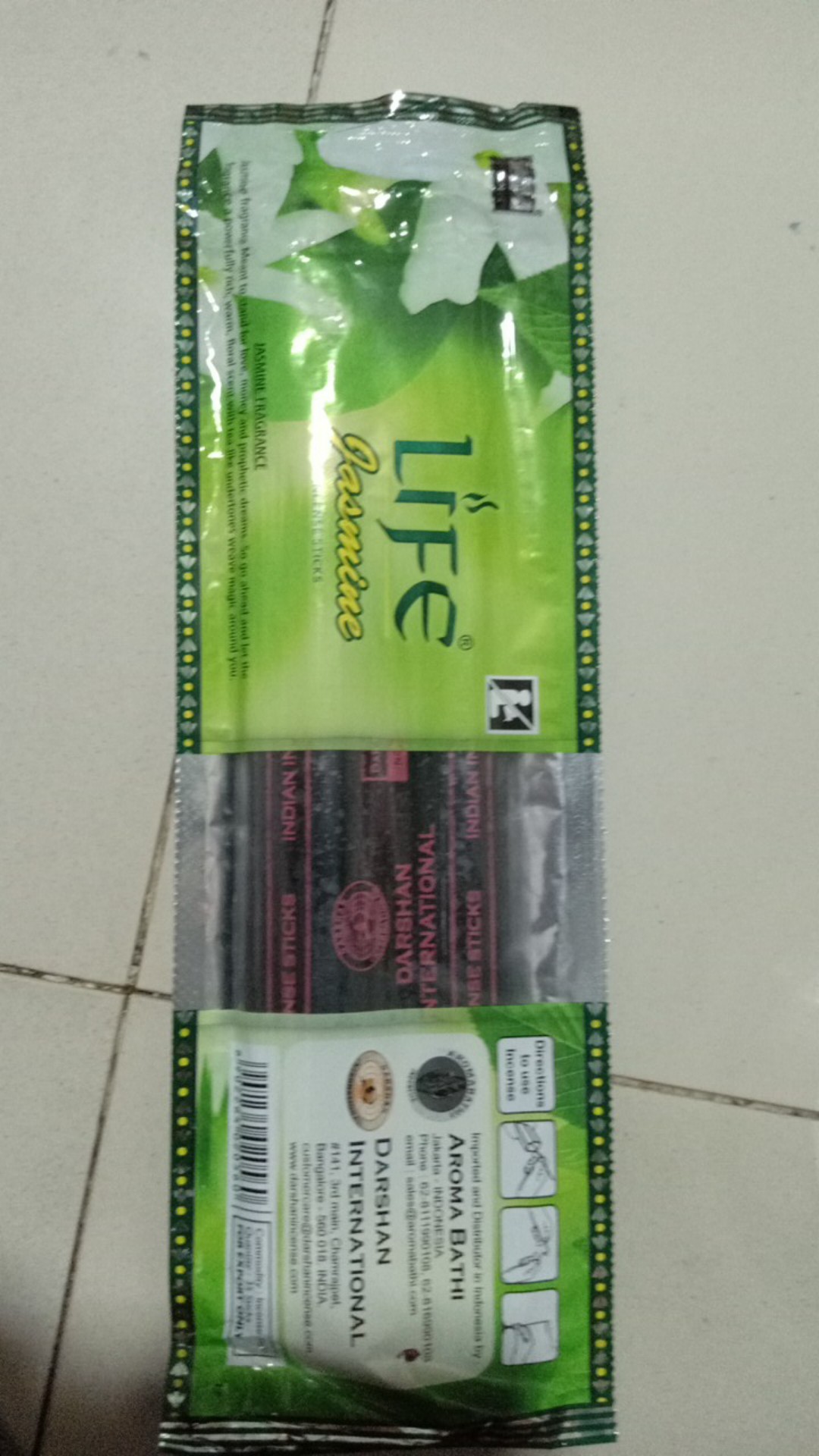 Hio Dupa Stik Aromaterapi Darshan Life Jasmine Melati Incense Sticks Pendek
