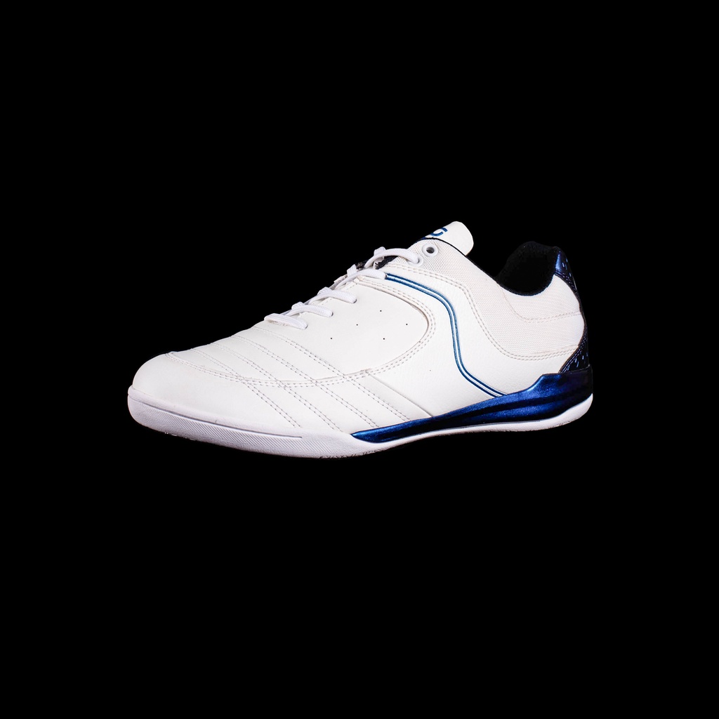 Sepatu Futsal - Calci - Bomsala Willow Elite - White / Chameleon Blue