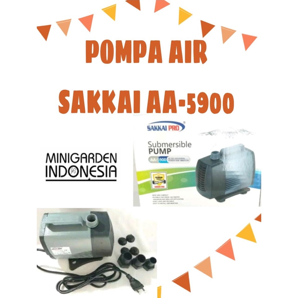SAKKAI PRO AA-5900 POMPA AIR CELUP WATER PUMP AQUARIUM KOLAM MANCUR