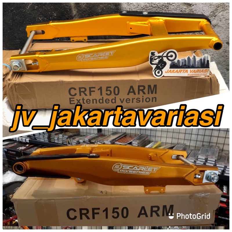 Swing arm crf 150 scarlet racing mxseries / sasis crf 150 / lengan ayun crf 150 / garpu belakang crf